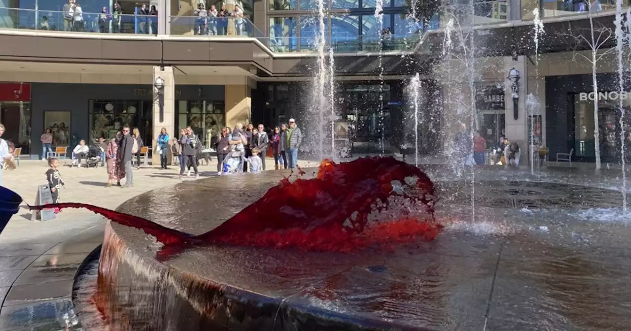 Protester arrested for throwing 'red liquid' in City Creek Center fountain