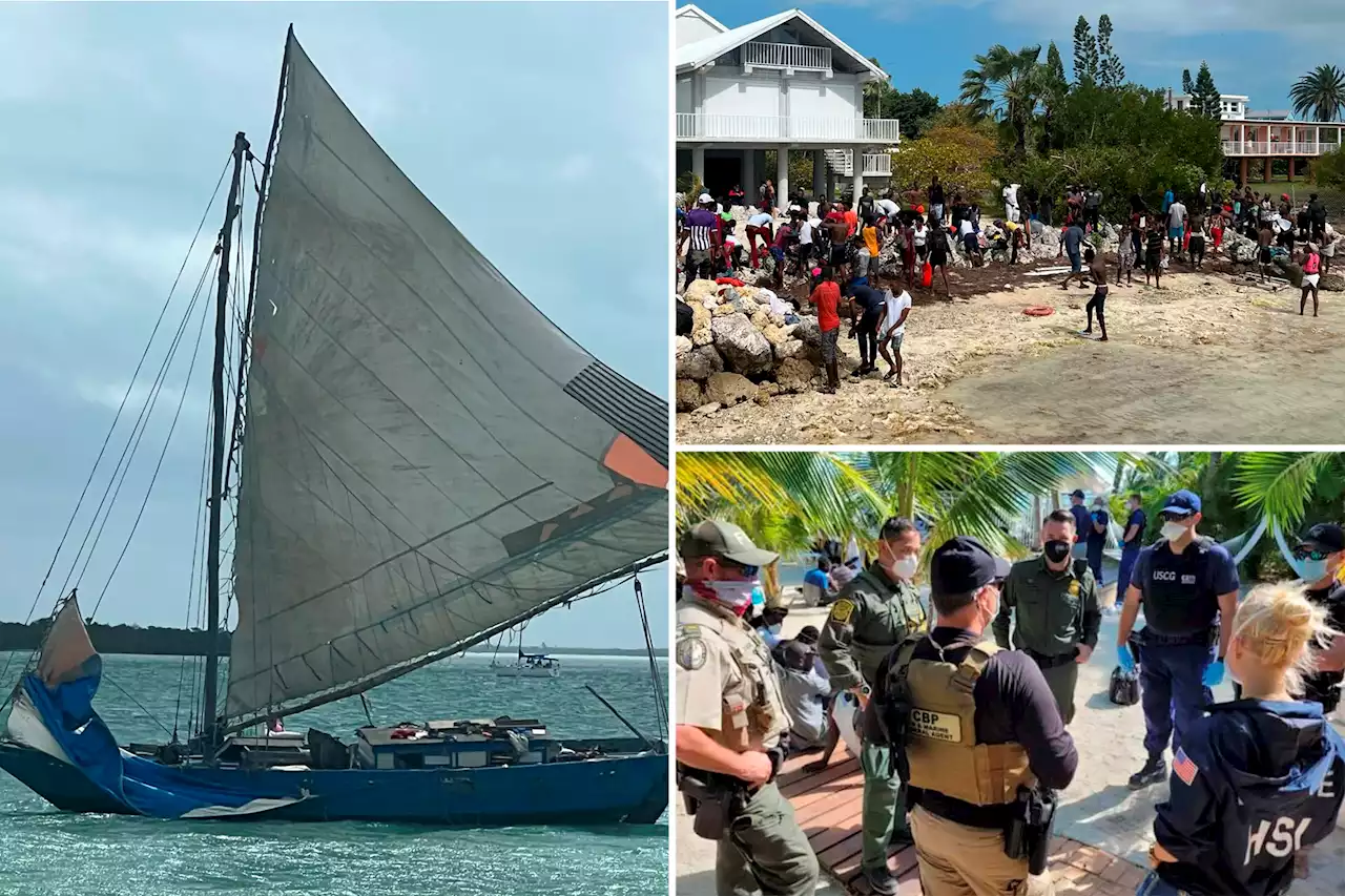 Border agents apprehend 123 migrants after sailboat runs aground off Florida Keys