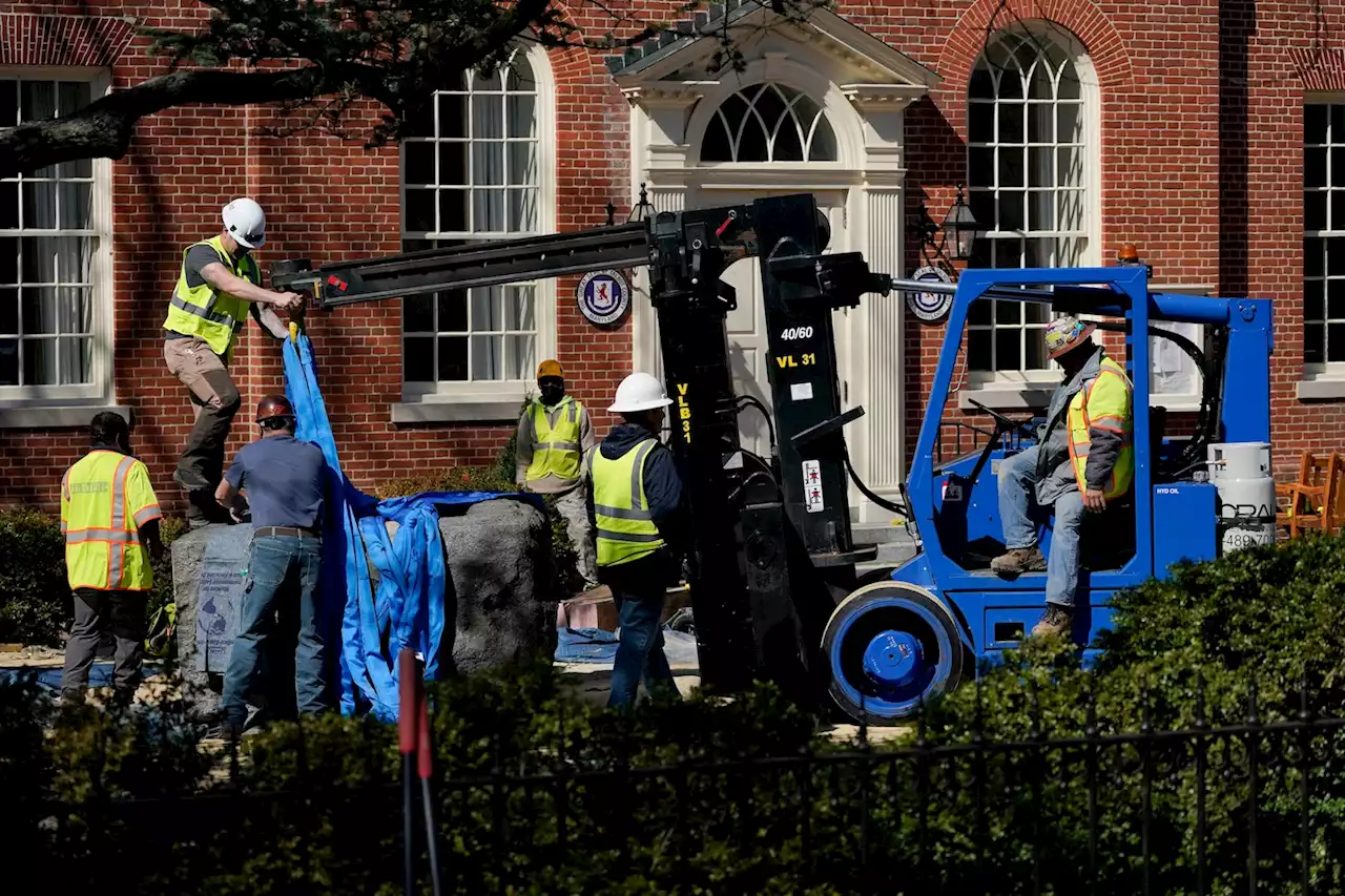 Confederate statue removed from Talbot County Courthouse