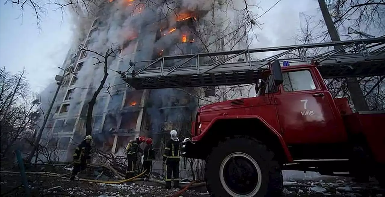 Krieg in der Ukraine - Mehrere Explosionen erschüttern Kiew
