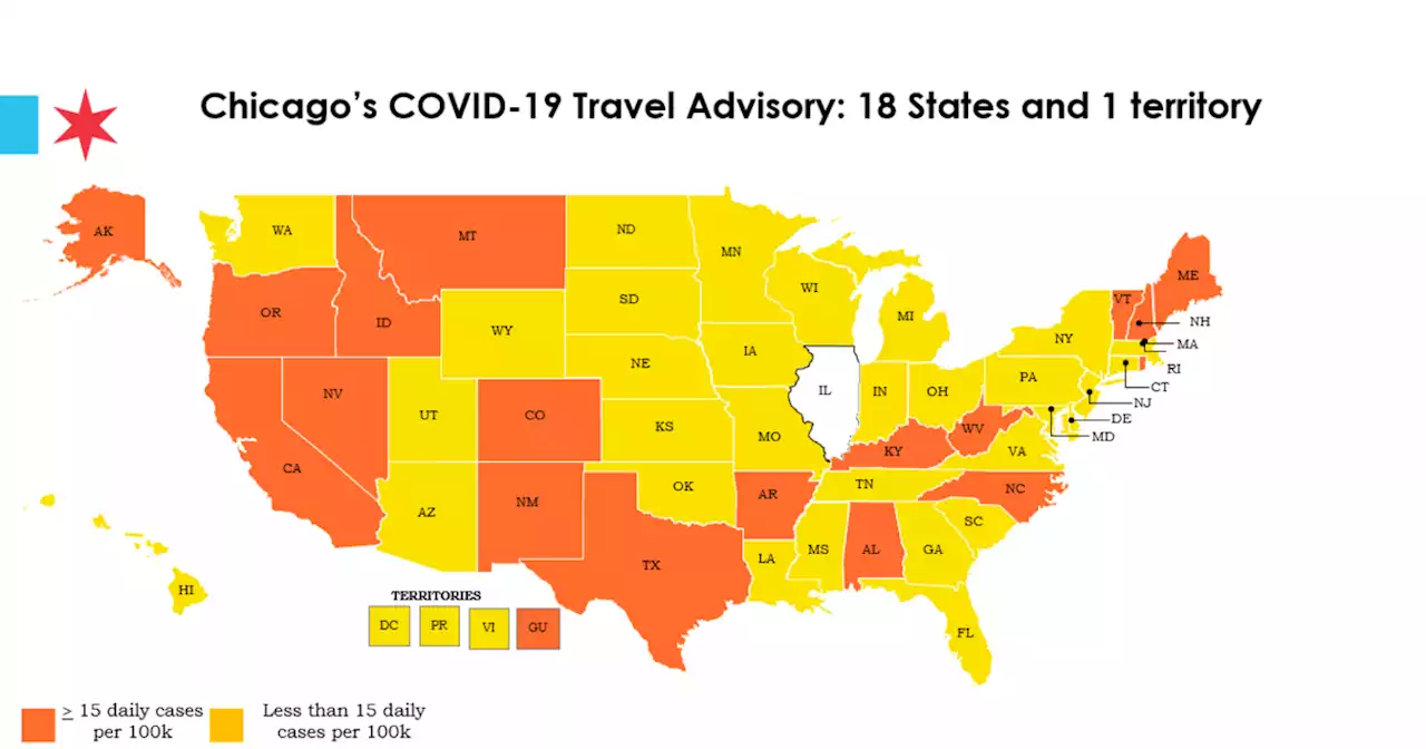 Chicago Travel Advisory: 16 more states off the list