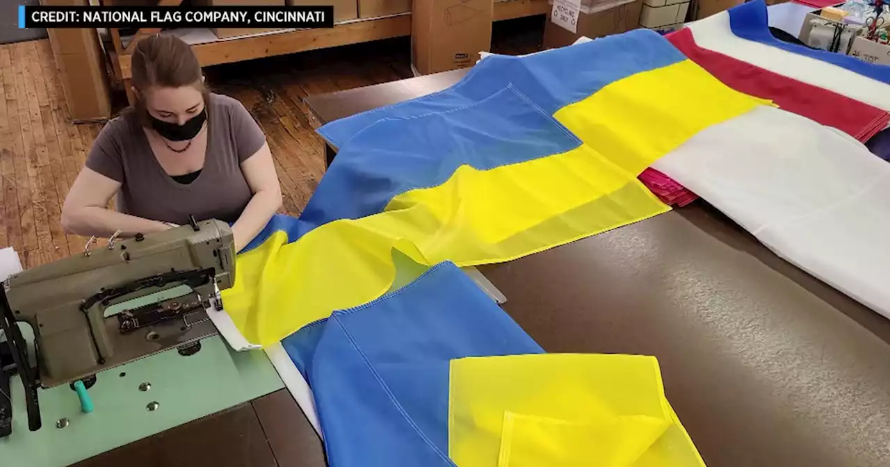 War sends demand for Ukrainian flag soaring: 'They're using it show their solidarity'