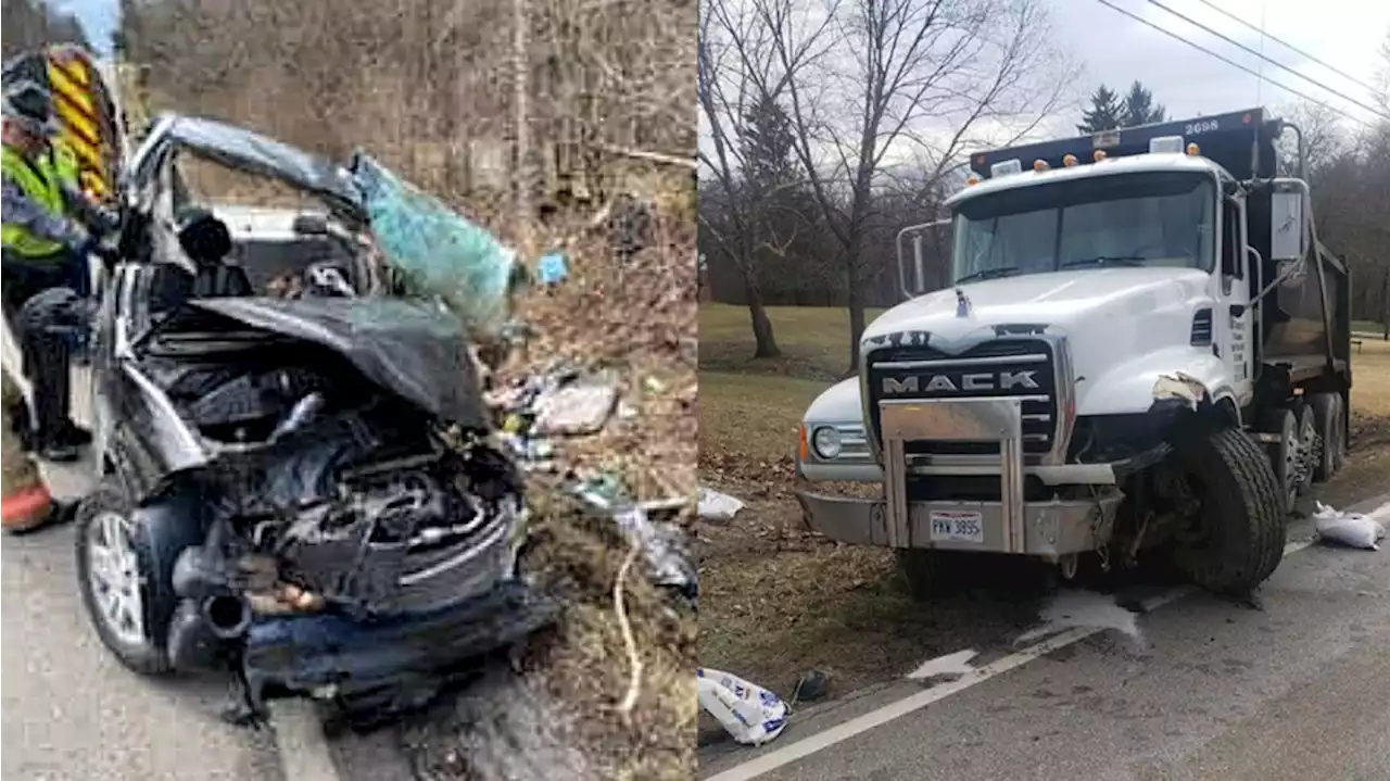 Driver flown to hospital after second car vs. dump truck crash in Brunswick Hills in a week