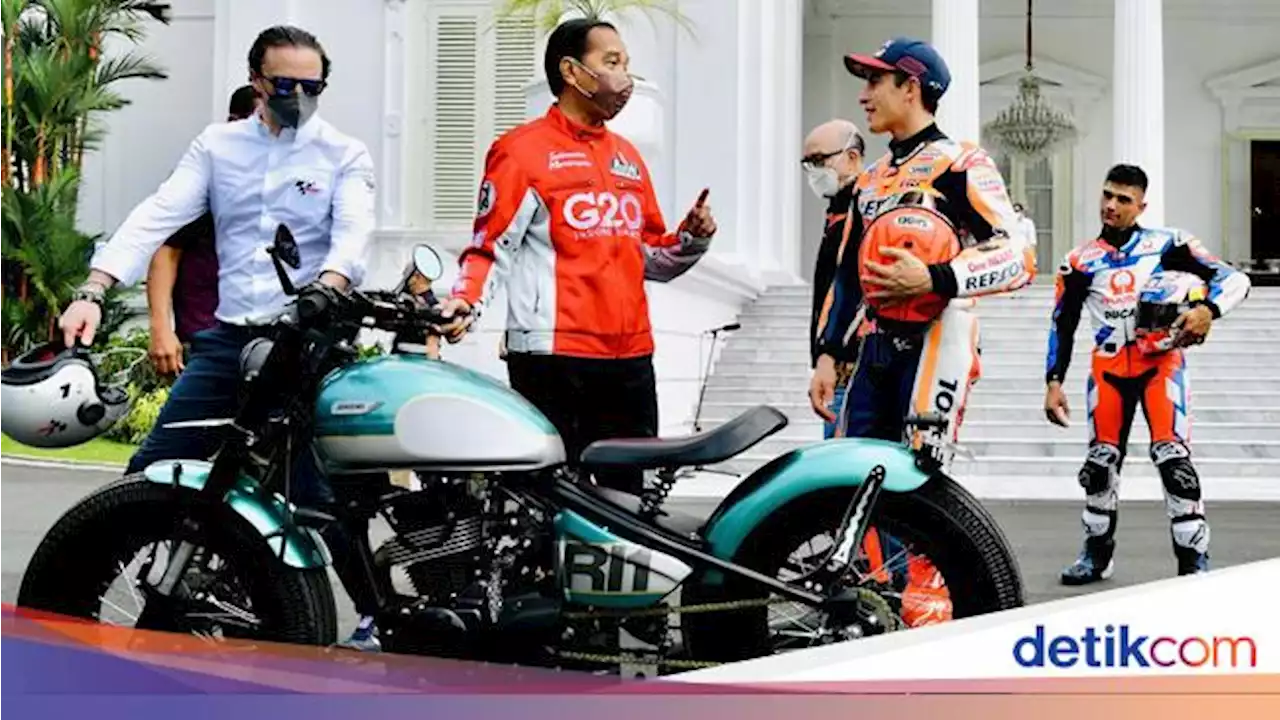 Jokowi Pamer Motor RI 1 ke Marquez cs di Istana