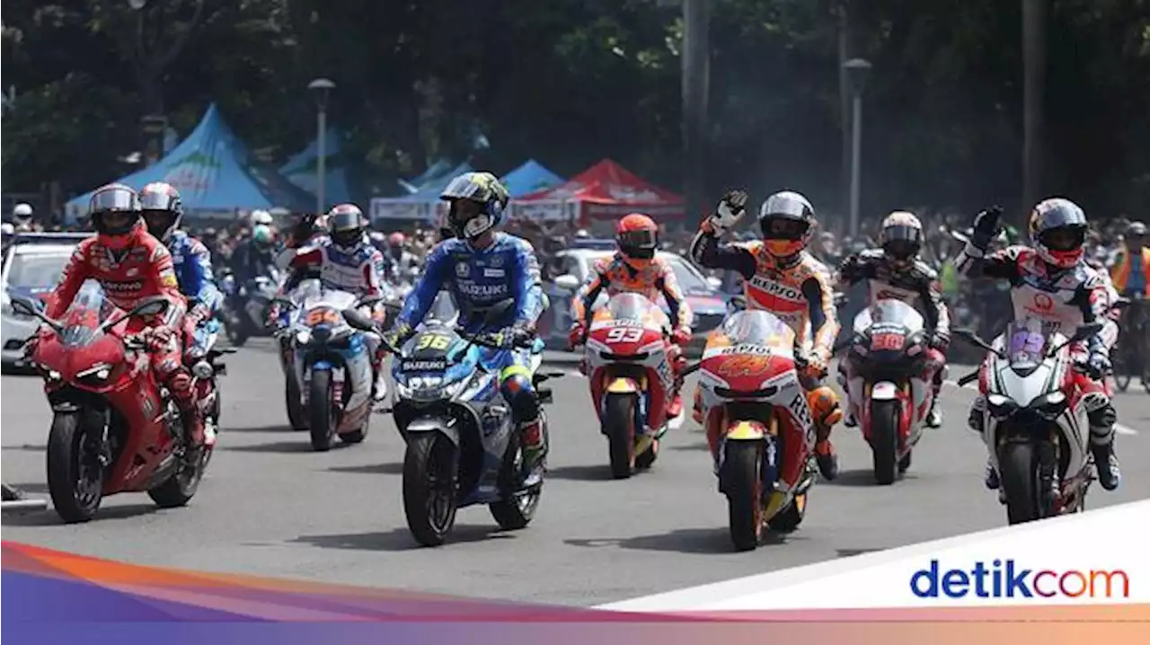 Saat Marquez cs Ramaikan Parade MotoGP Sebelum Balapan di Mandalika