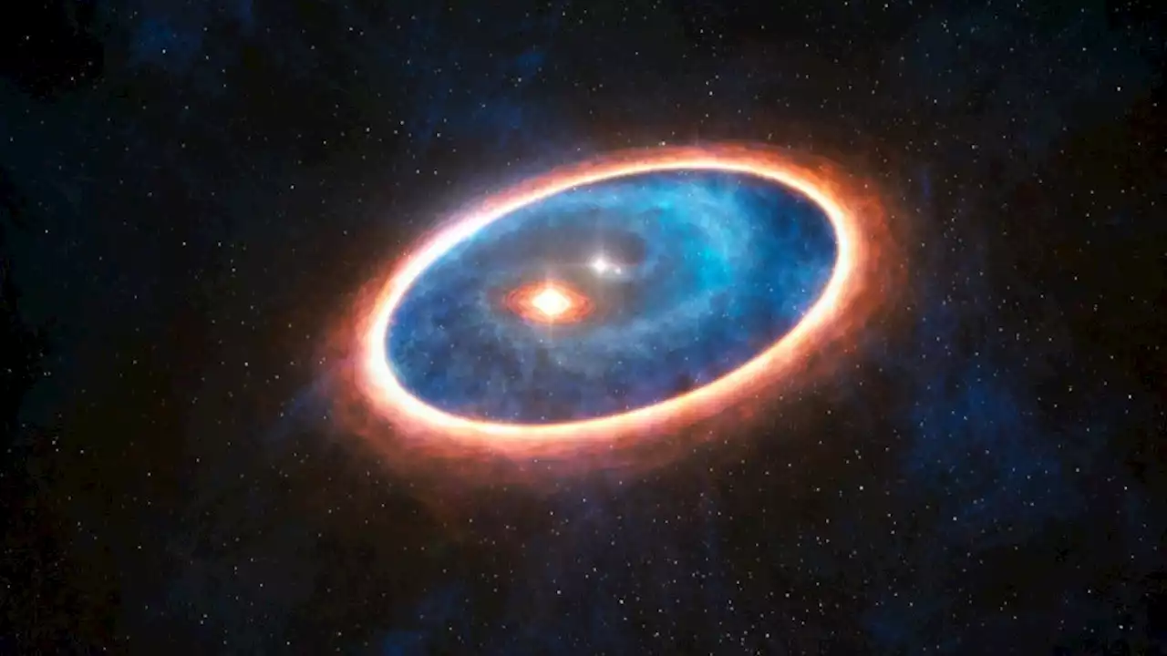 Three separate planetary systems are forming around a binary star