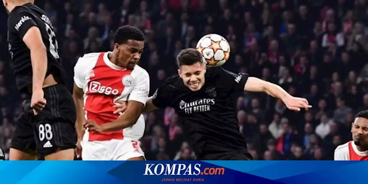 Hasil Liga Champions Ajax Vs Benfica: Menang 1-0, As Aguias ke Perempat Final