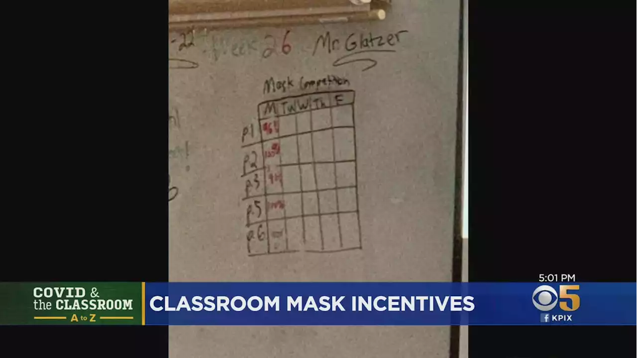 COVID: Mask Mandate Lifted But Some East Bay Teachers Offer Students Incentives To Keep Them On