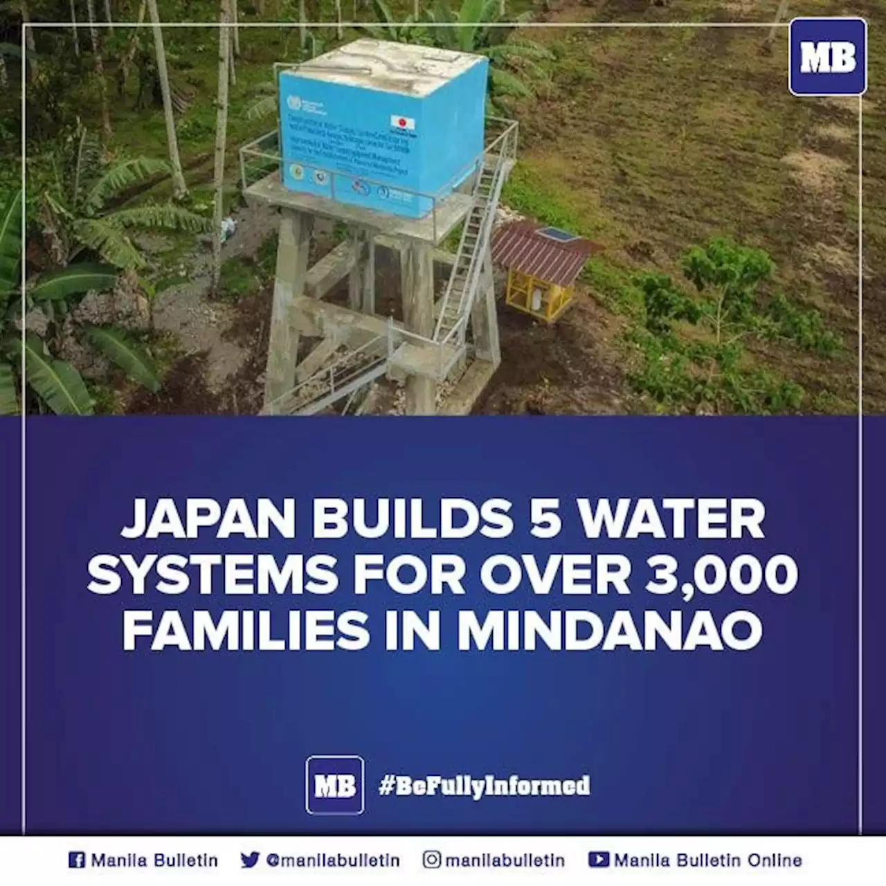 Japan builds 5 water systems for over 3,000 families in Mindanao