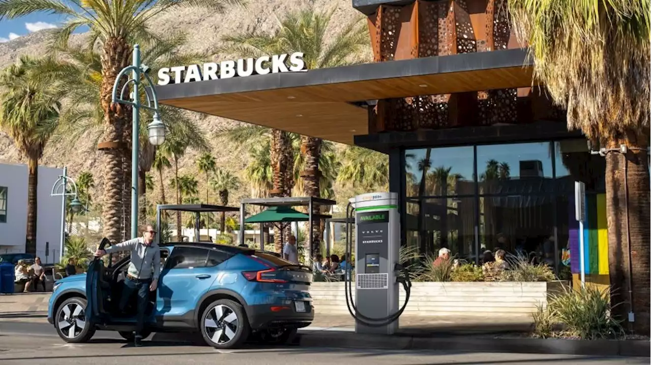 Starbucks, Volvo Launch a Pilot EV Charging Network at Coffee Giant's Stores