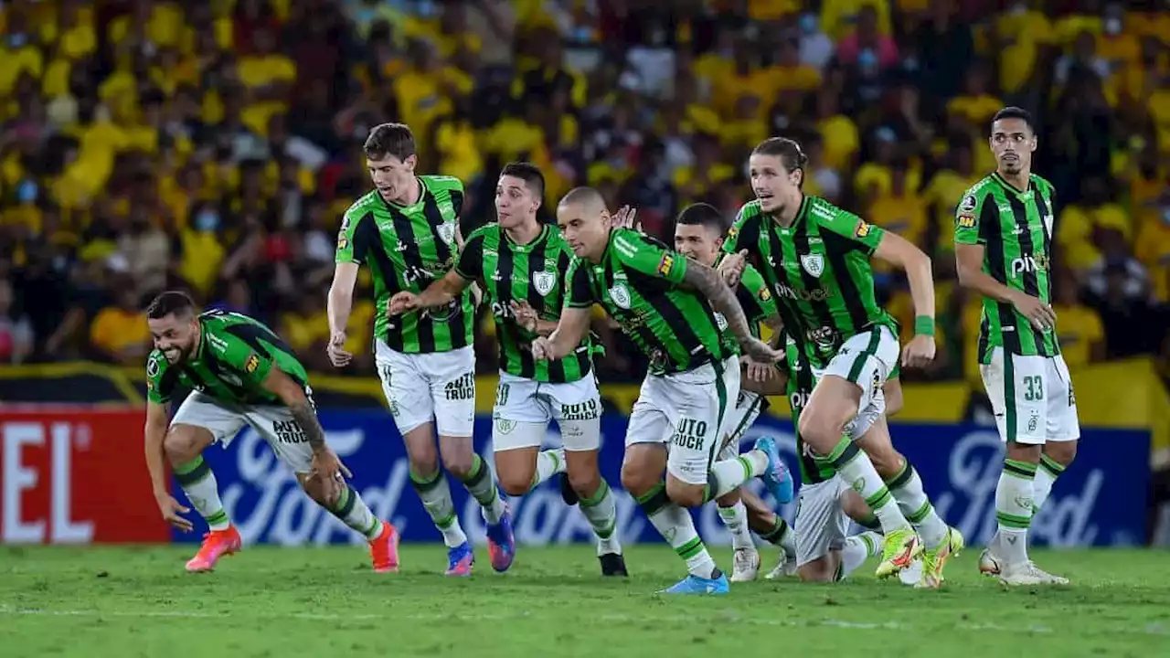 Con el 'Indio' Ramírez, el debutante América Mineiro eliminó al Barcelona de la Libertadores