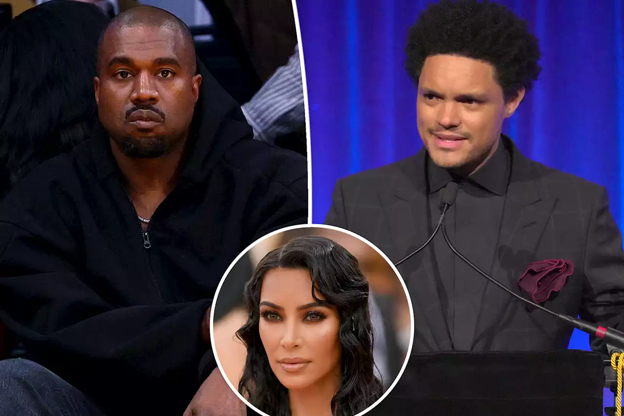 Kanye West goes after Trevor Noah with racial slur for defending Kim Kardashian