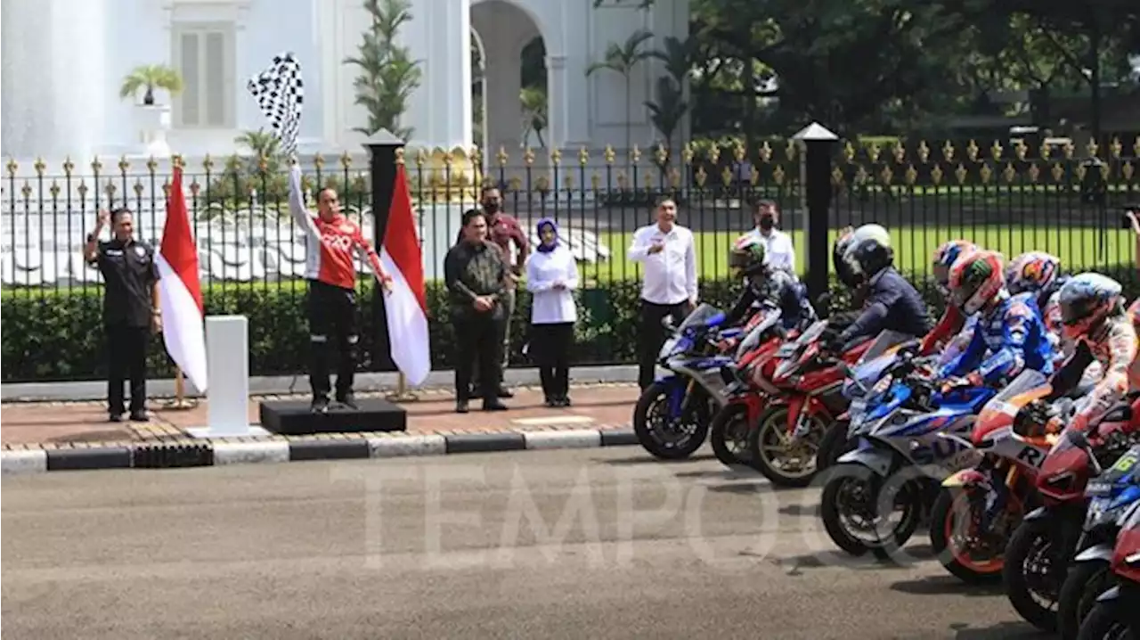 Lepas Parade MotoGP, Jokowi Sebut 60 Ribu Tiket Balapan di Mandalika Sudah Habis