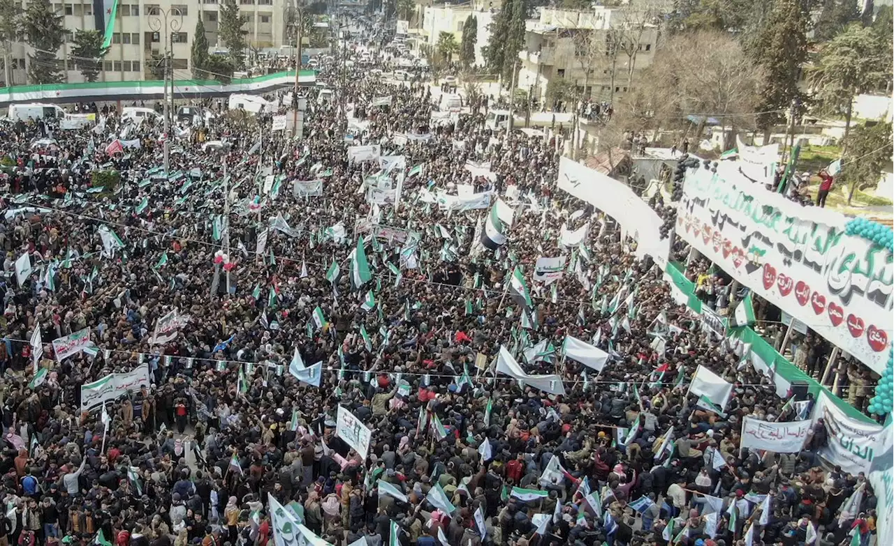 'Don't give up': Syrians mark uprising anniversary with message for Ukraine