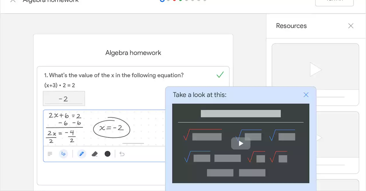 New Google Classroom tool gives hints on tough homework problems