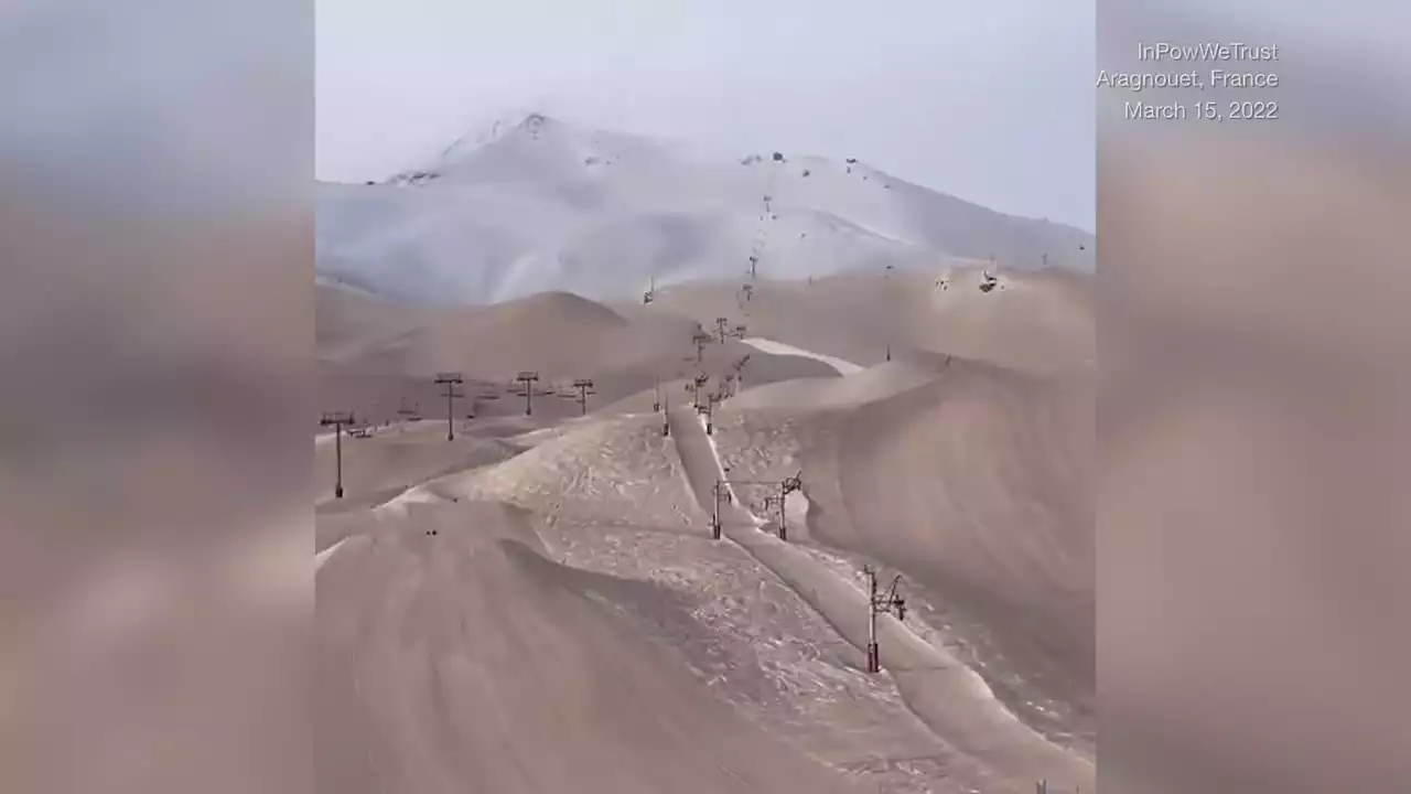 Saharan Dust Creates Strange Sight at French Ski Area - Videos from The Weather Channel | weather.com