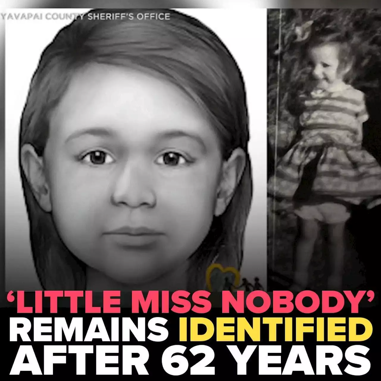 'Little Miss Nobody' identified 62 years after remains found in Arizona desert