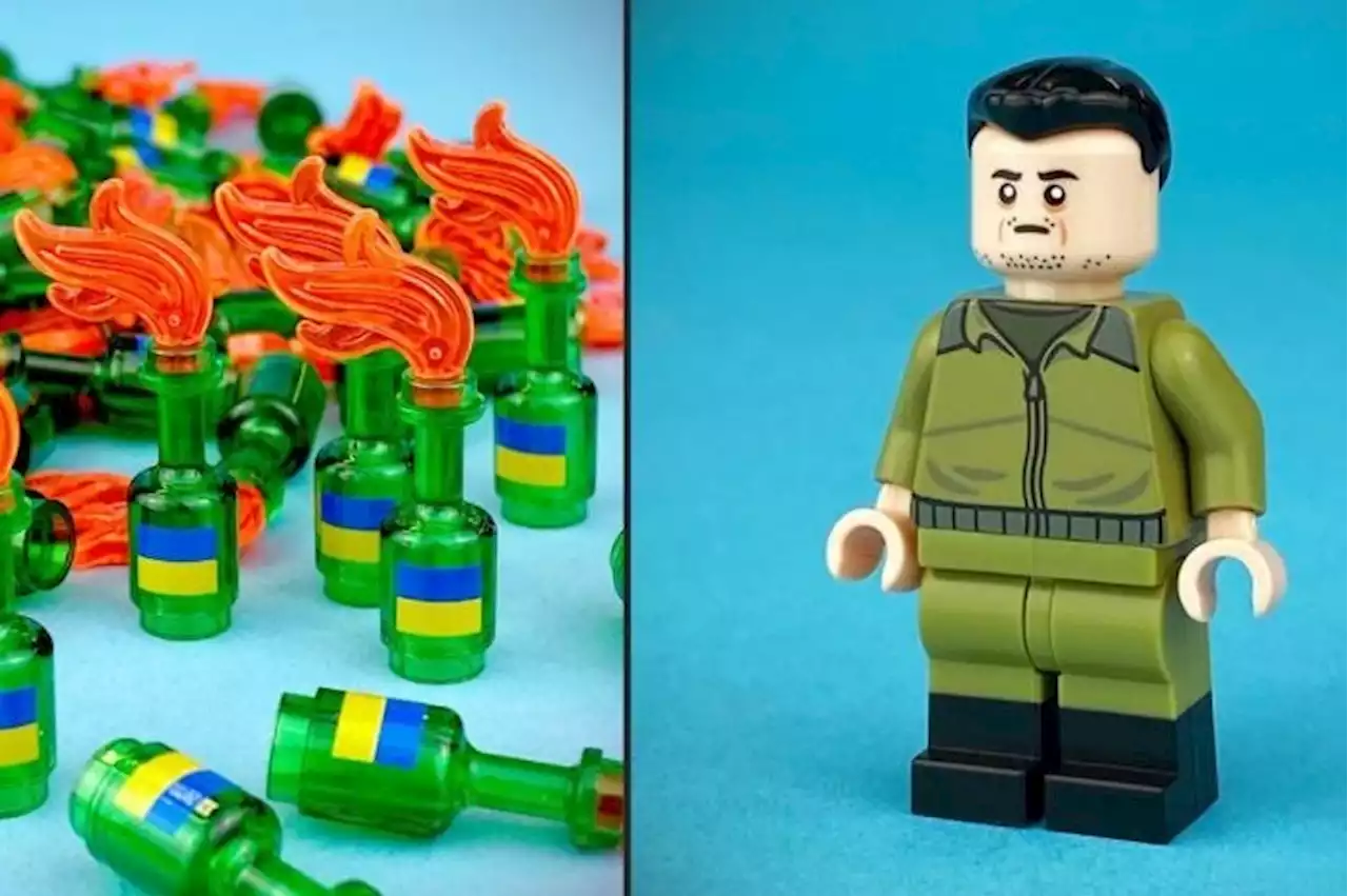 Custom-printed LEGO version of Ukrainian President raises R250,000 in funds for Ukraine