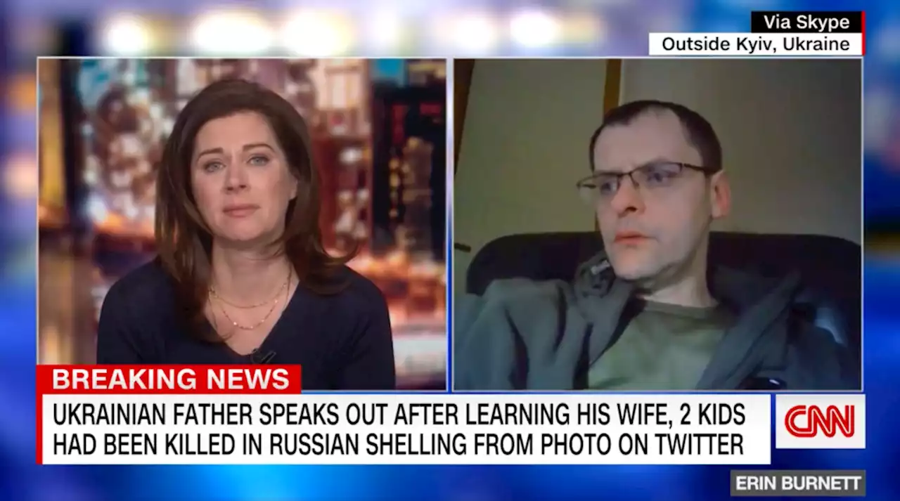 In Human Moment, CNN’s Erin Burnett Breaks Down During Harrowing Interview With Ukrainian Father Who Discovered Family’s Fate Via Grim NYT Photo