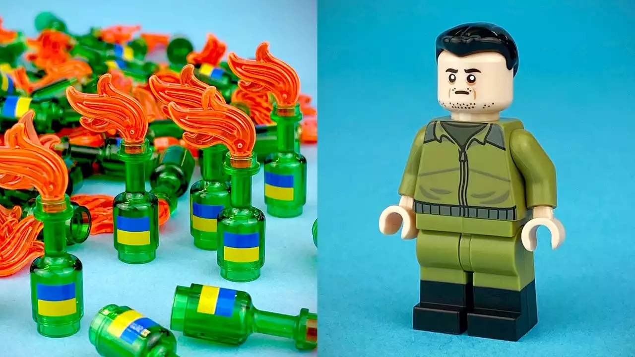 Custom LEGO of Zelenskyy, Molotov cocktails raise over $145K for Ukraine