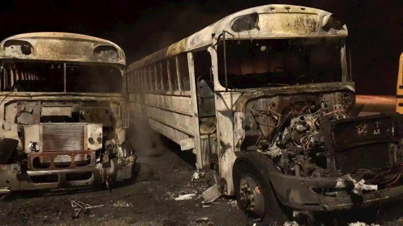 Arson suspected in Alabama school bus blaze