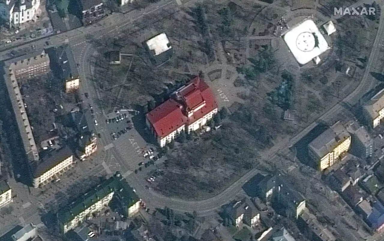 Report: Russia bombs theater in Mariupol where people sought shelter