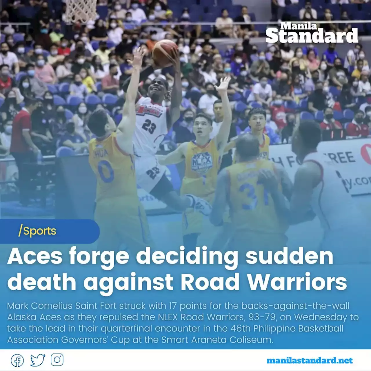 Aces forge deciding sudden death against Road Warriors