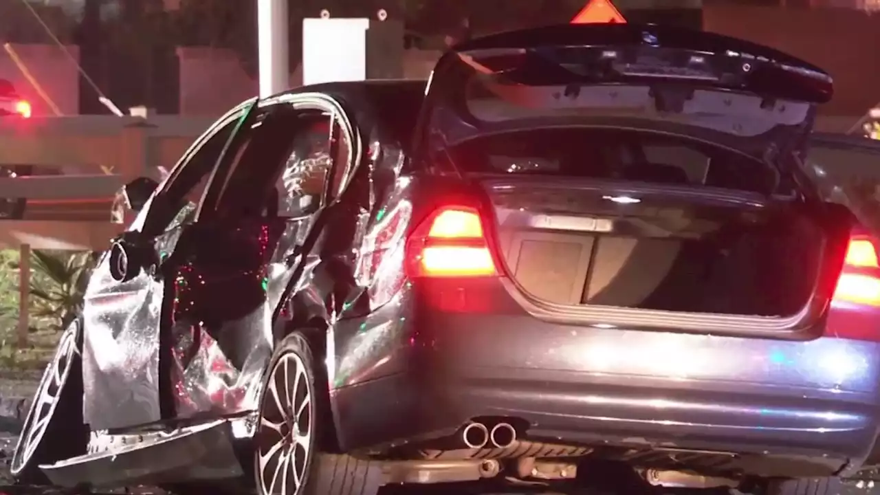 Police Pursuit of Suspected DUI Driver Ends in 3-Car Crash, Two Detained