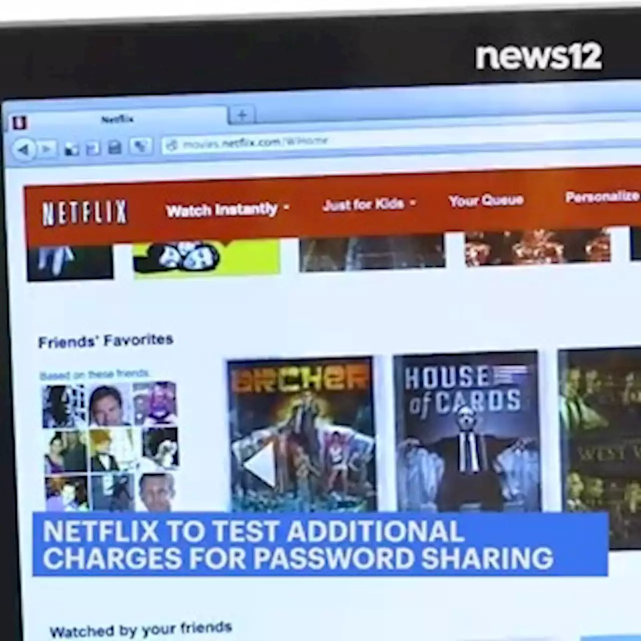 Netflix to test additional charges for password sharing