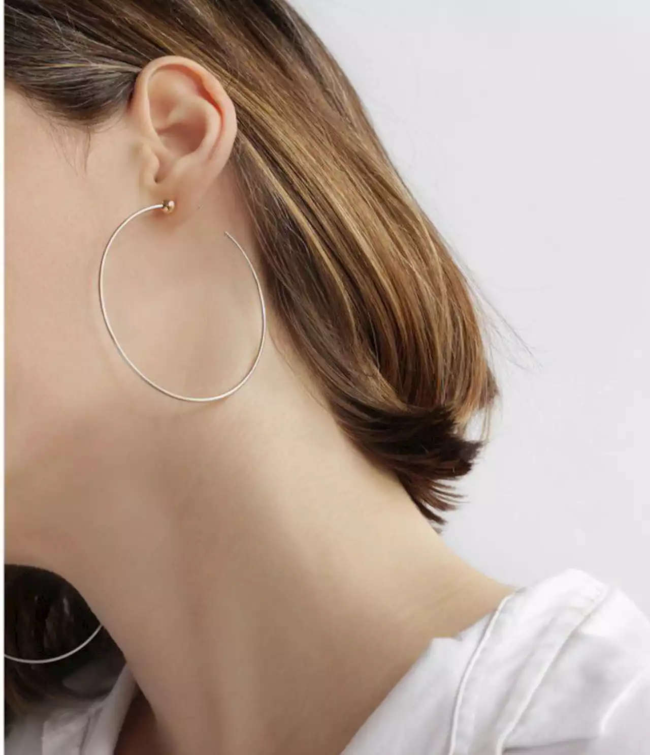 Lightweight silver hoops for every occasion by a Canadian designer