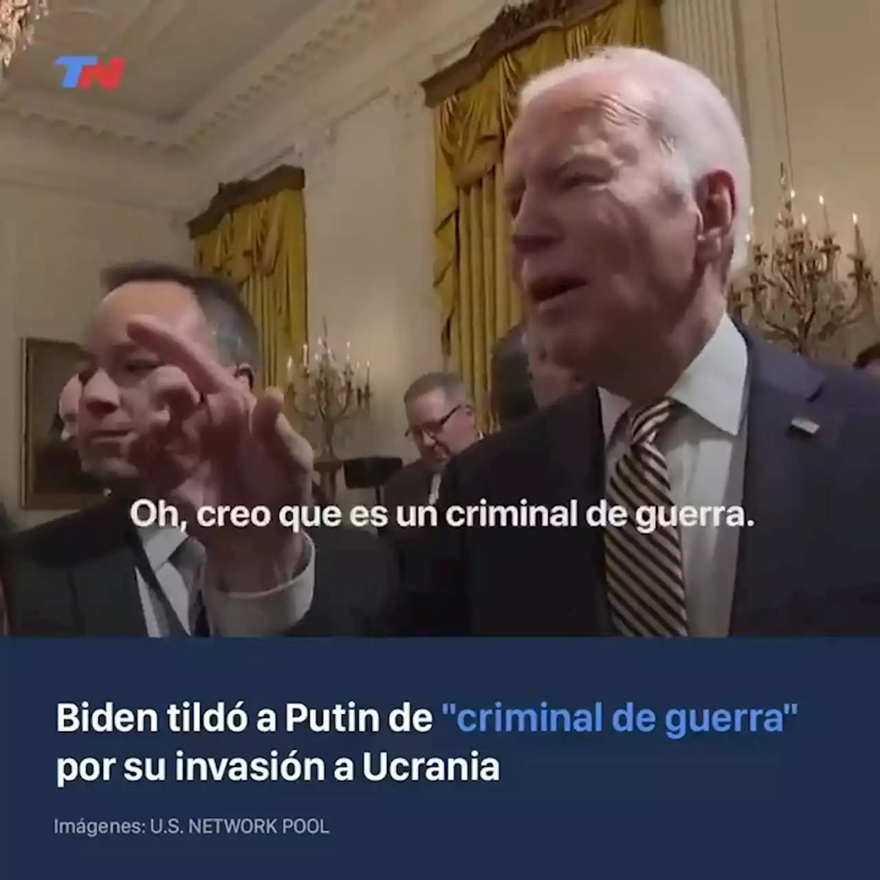 Guerra Rusia-Ucrania: Joe Biden dijo que “Putin es un criminal de guerra”