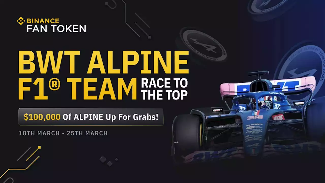 ALPINE Race to the Top - 300 BWT Alpine F1® Team: Slipstream into the Future Animated NFTs & More Than $100,000 in ALPINE Up for Grabs! | Binance Support