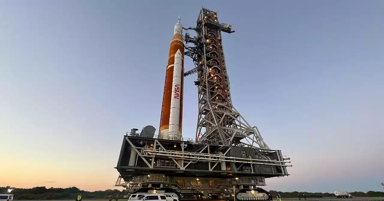 NASA's new moon rocket heads to launch pad for dress rehearsal