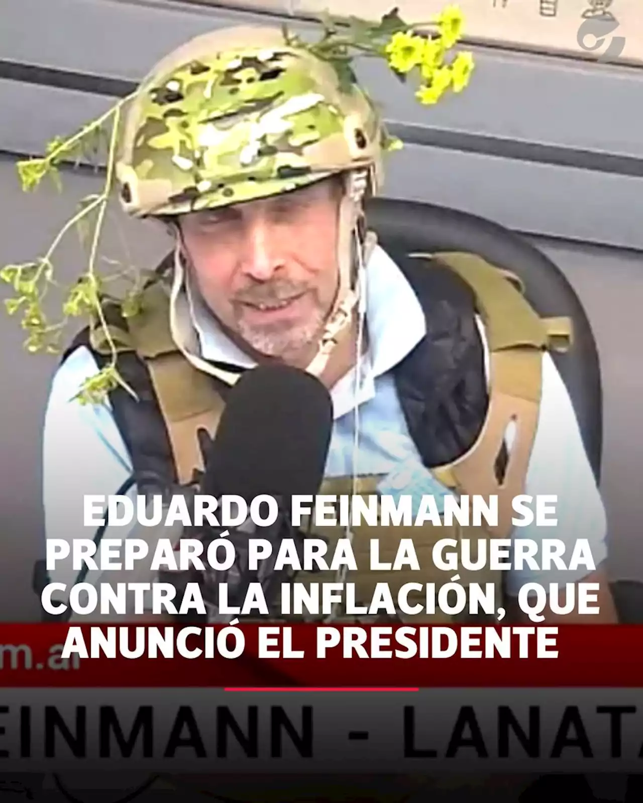 El inesperado look de Eduardo Feinmann 'listo para la guerra contra la inflación'