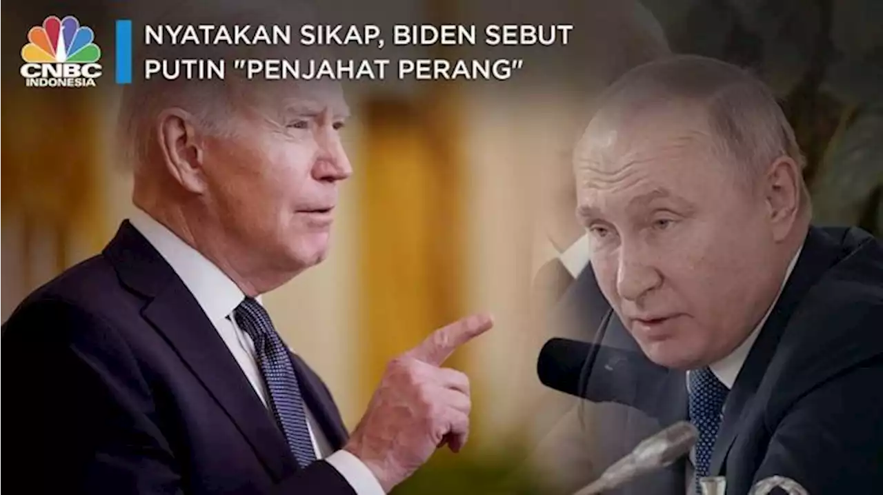 Makin Panas Dunia, Biden Sebut Putin 'Penjahat Perang'