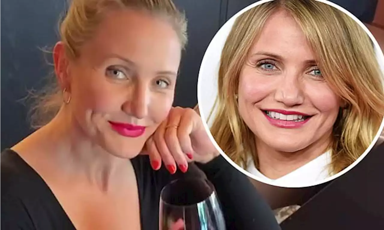 Cameron Diaz made up with red lipstick after saying she doesn't wash