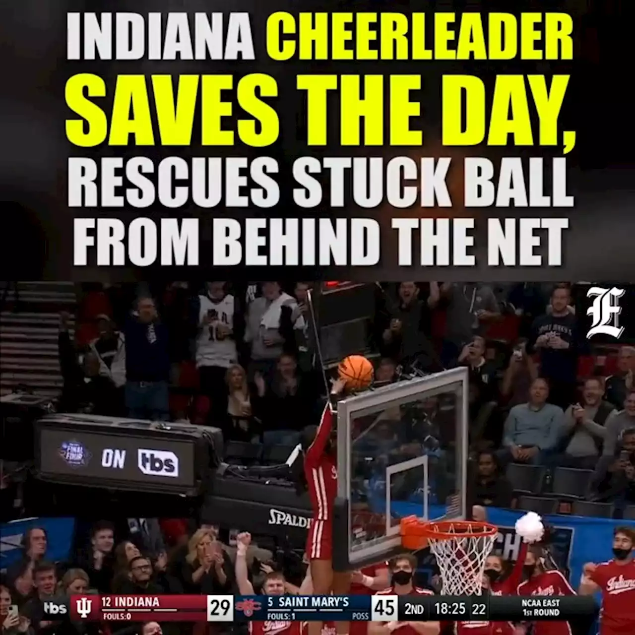 WATCH: Indiana cheerleaders get March Madness shining moment