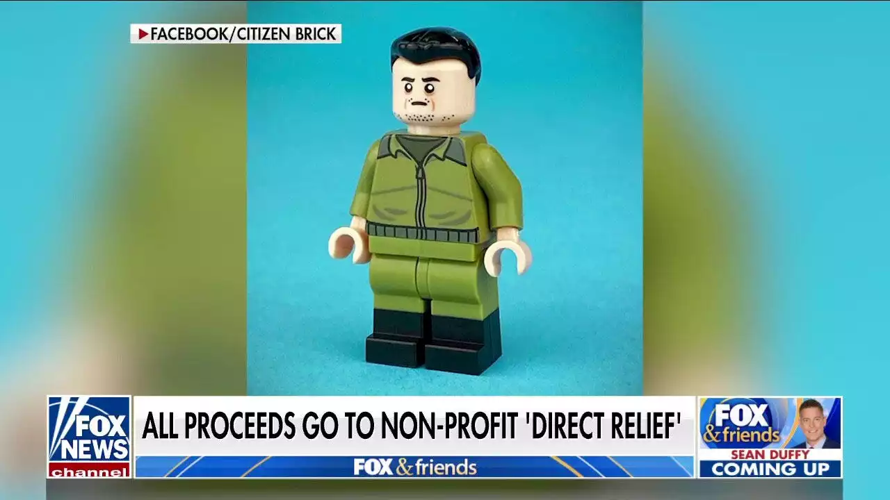 Unofficial Ukraine President Volodymyr Zelenskyy Lego created to raise money for war-torn country