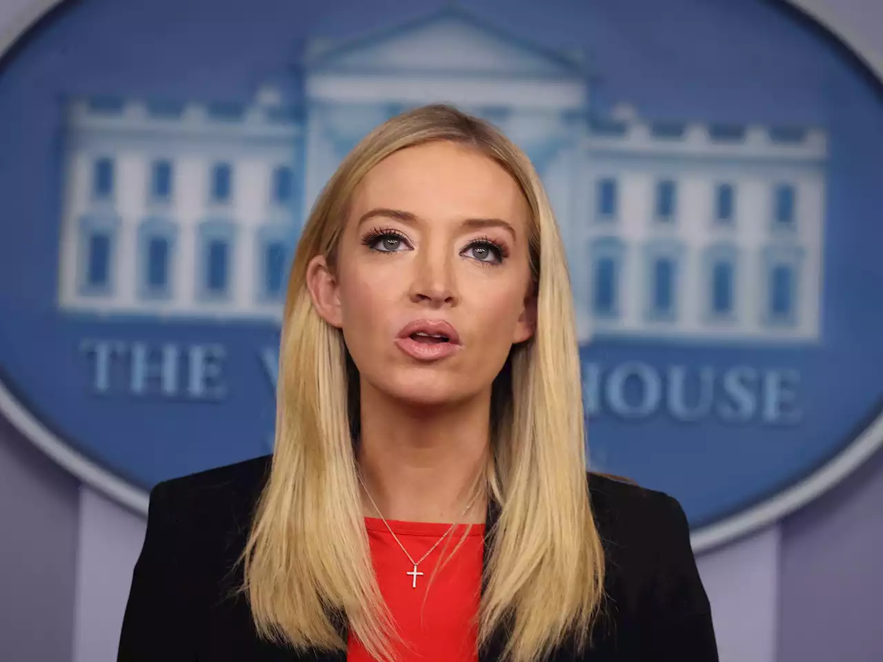 Kayleigh McEnany ridiculed for accusing Biden of holding up Ukraine aid