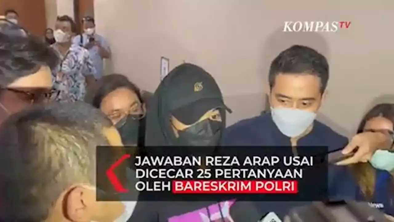 Jawaban Reza Arap Usai Dicecar 25 Pertanyaan oleh Bareskrim Polri