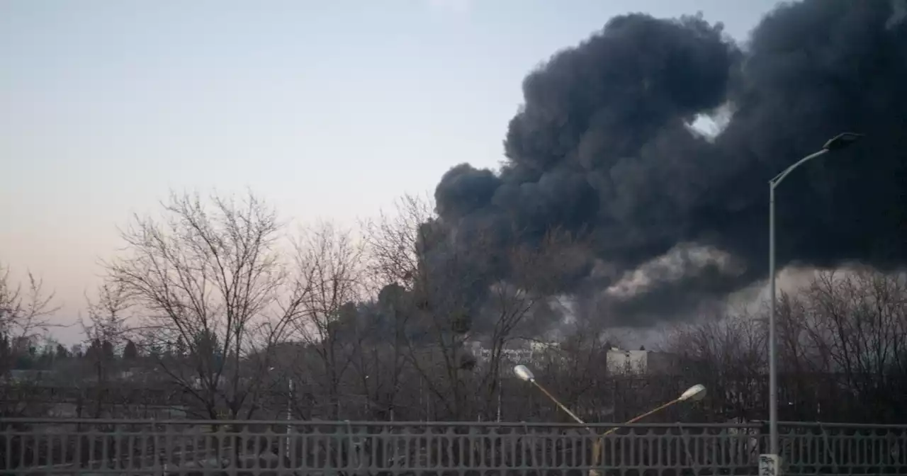 Russian missiles hit a fighter jet repair facility in the closest strike yet to Lviv