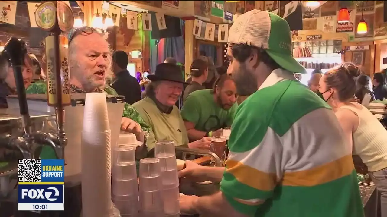 St. Patrick's Day crowd returns to The Starry Plough in Berkeley