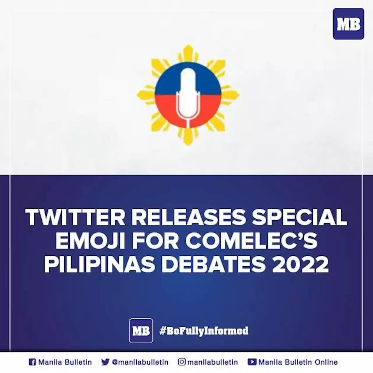 Twitter releases special emoji for Comelec's Pilipinas Debates 2022