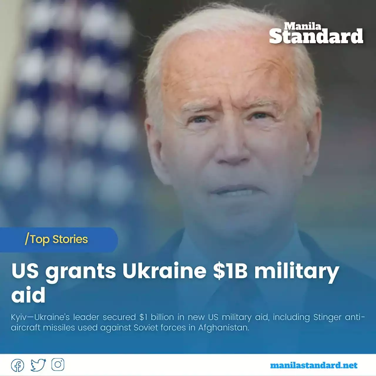 US grants Ukraine $1B military aid