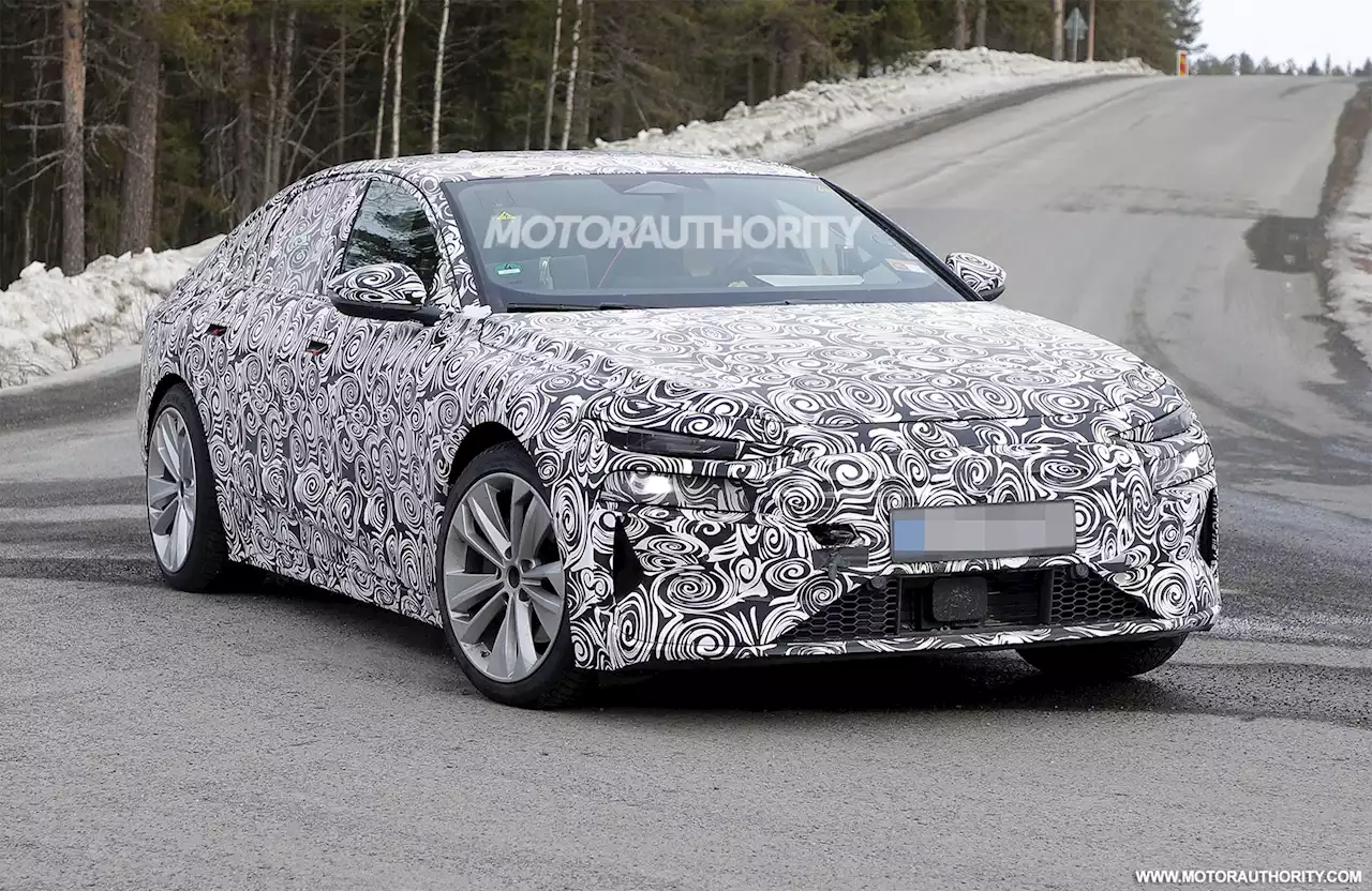 2024 Audi A6 E-Tron spy shots: Audi's Tesla Model S rival takes shape