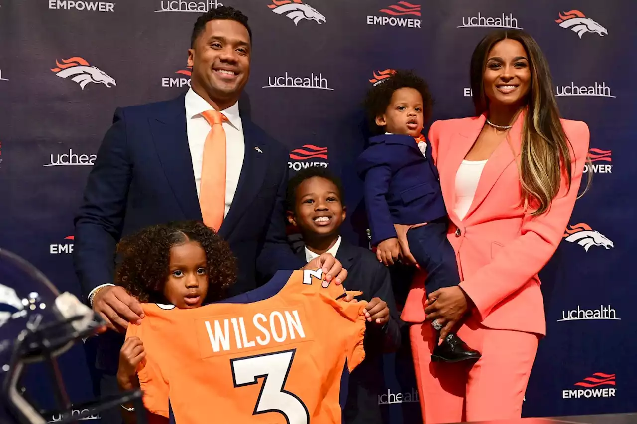 Ciara and family celebrate Russell Wilson’s Broncos trade in matching outfits