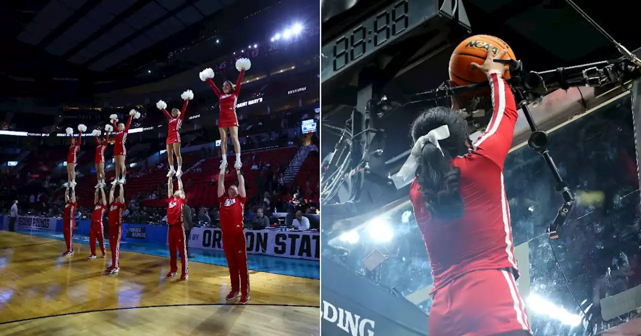 Indiana Cheerleaders Saving a Stuck Ball Was the Highlight of This NCAA Game