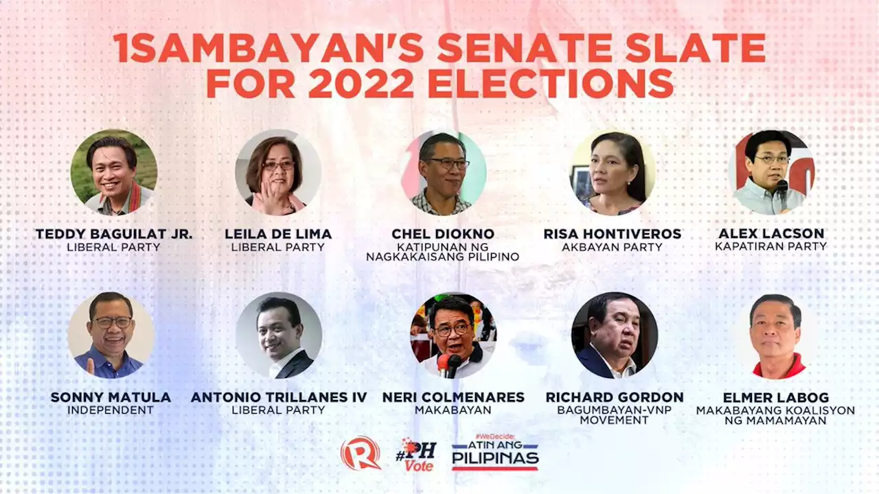 1Sambayan includes Gordon, Labog in its Senate slate