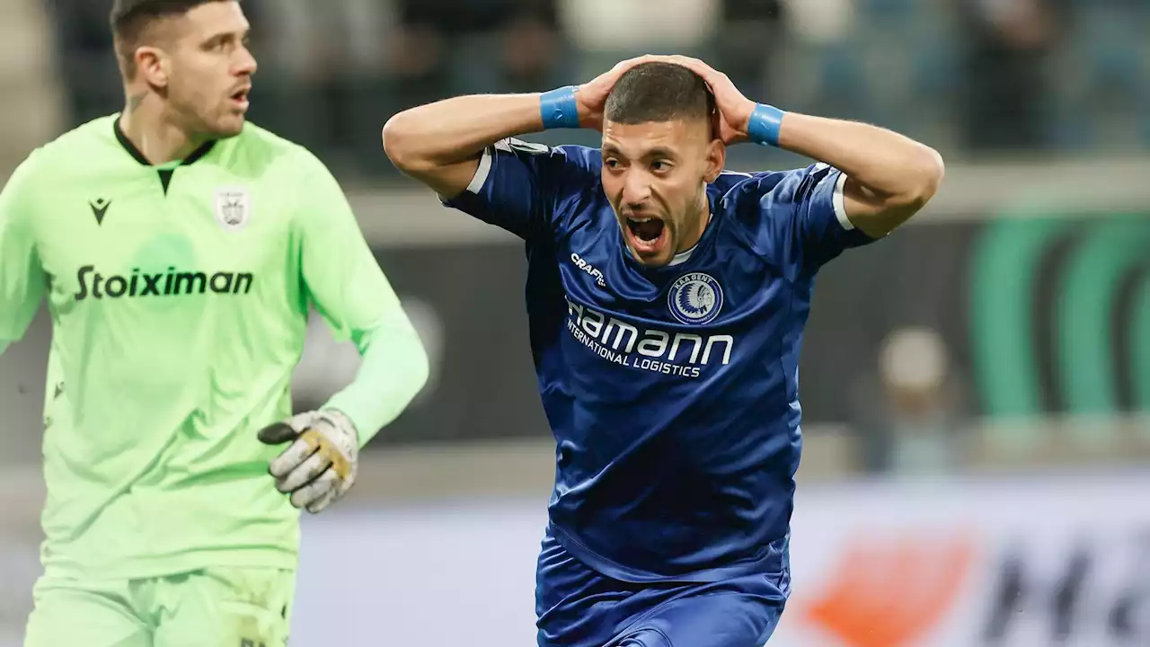 Conference League, Gand-PAOK : 1-2 à un quart d'heure du terme, les Buffalos assommés sur phase arrêtée (LIVE vidéo)