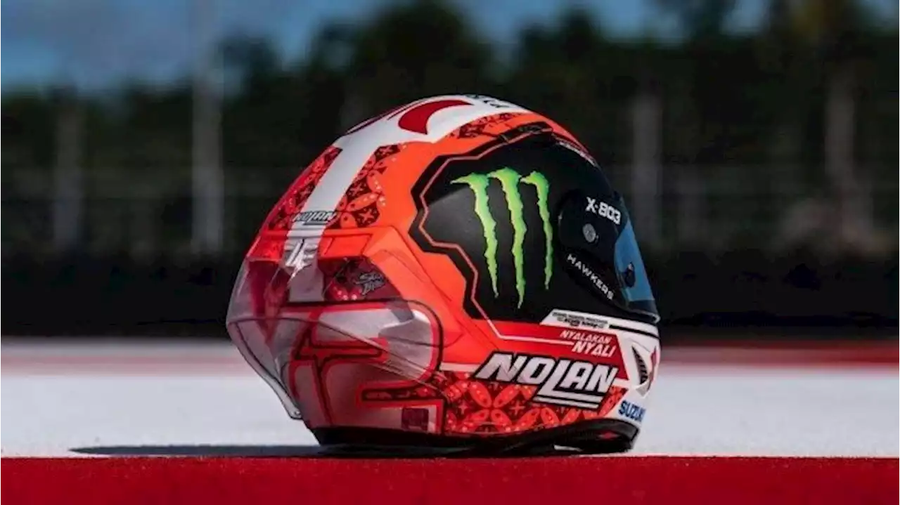 Desain Custom Helm Pembalap MotoGP, Indonesia Banget!